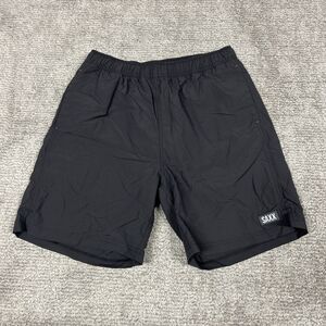 Saxx Go Coastal 2N1 Volley Athletic Shorts Mens Small Gray Lined Pockets
